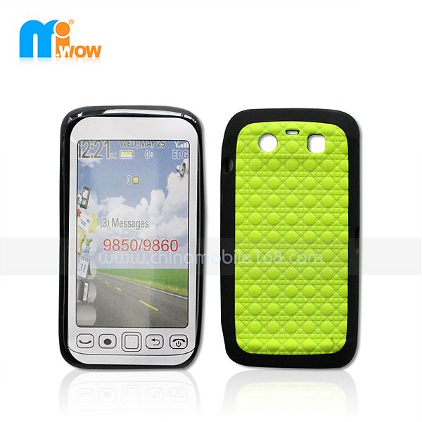 PC + TPU Funda 2 en 1 para Blackberry 9850