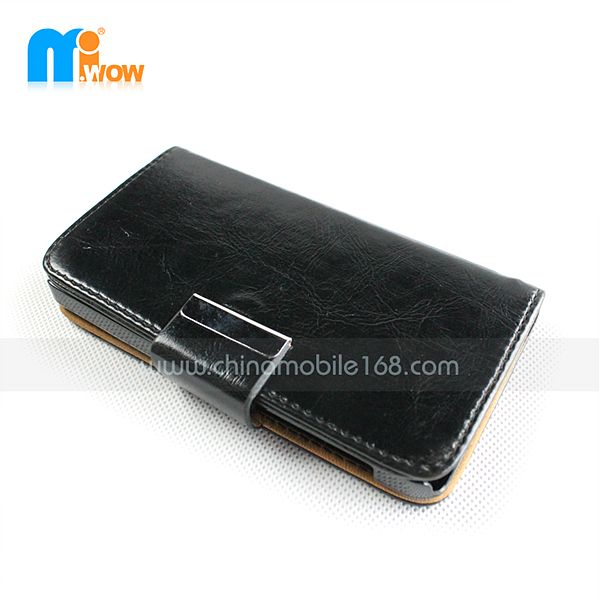 Leather wallet flip cover for Blackberry Z10