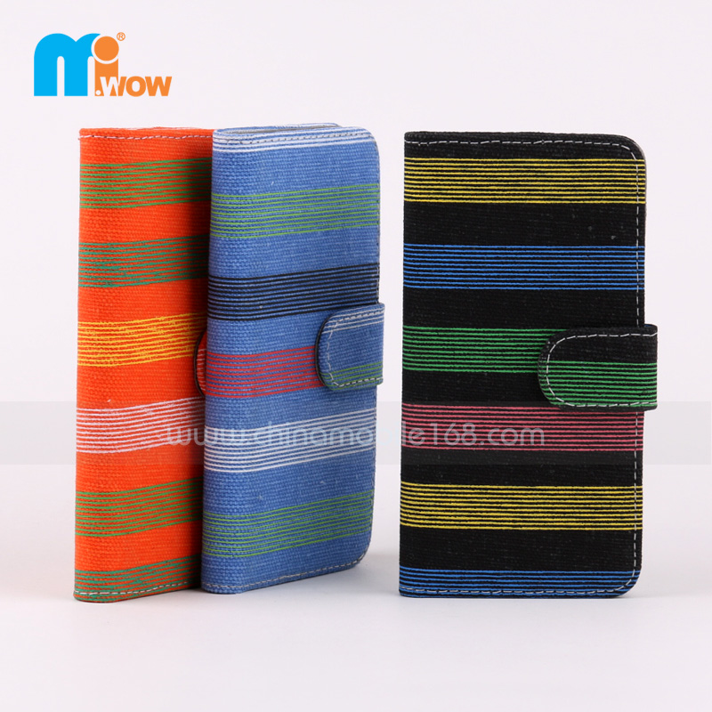 Poliéster funda de flip cover para iPhone6