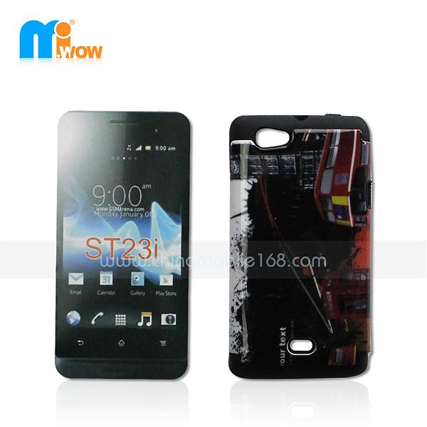PC+silicon 2 in 1 case for Sony ST23i