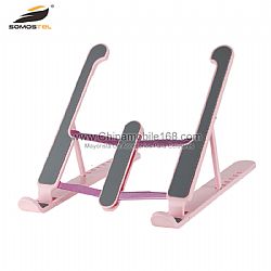 Multi-position aluminum alloy+ABS foldable notebook bracket