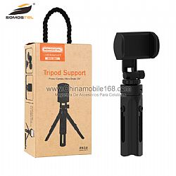 Mini tripod holder for cell phone, vertical and horizontal turn