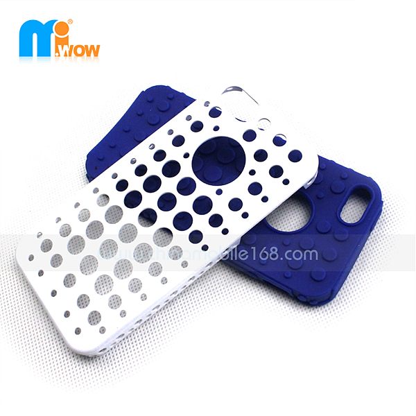  Circle veins 2 in 1 protector case for iphone 5