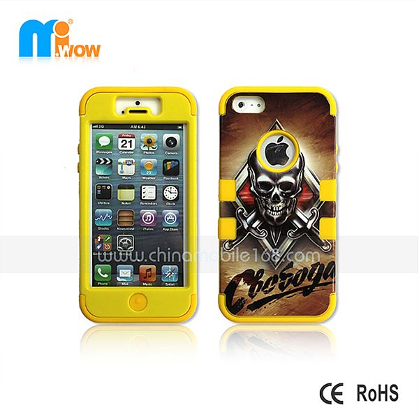pc+silicon case for iphone5