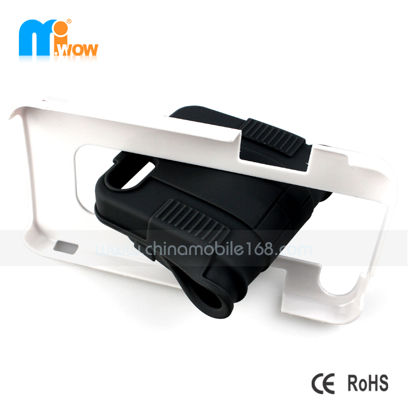 PC+silicon mobile phone case for iphone 5