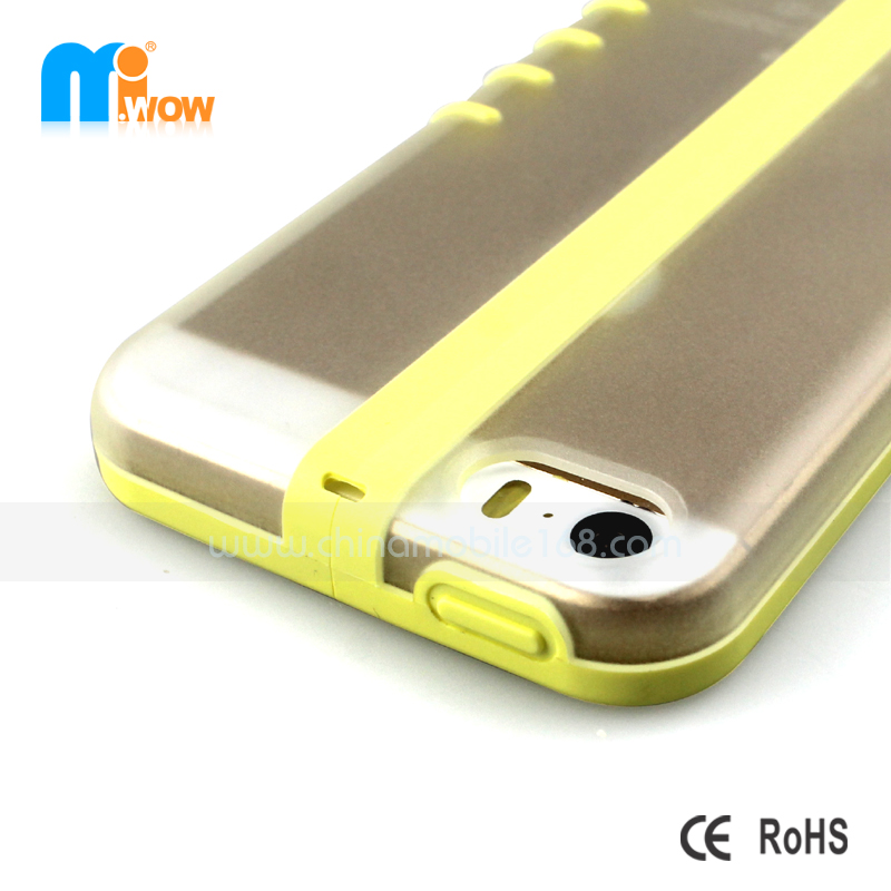 PC+Silicon mobile phone case for iphone5