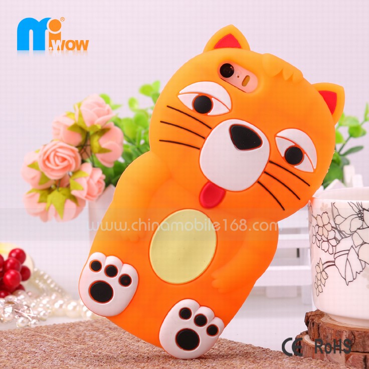 iphone 5s cartoon cat silicon cases smartphone cases