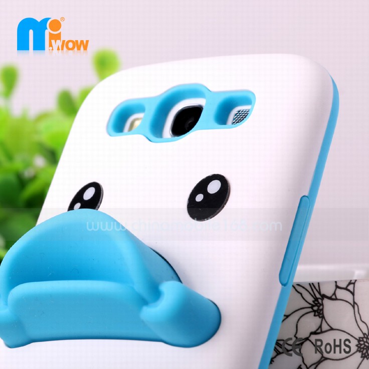 phone covers for samsung galaxy S3 3D combo cartoon case