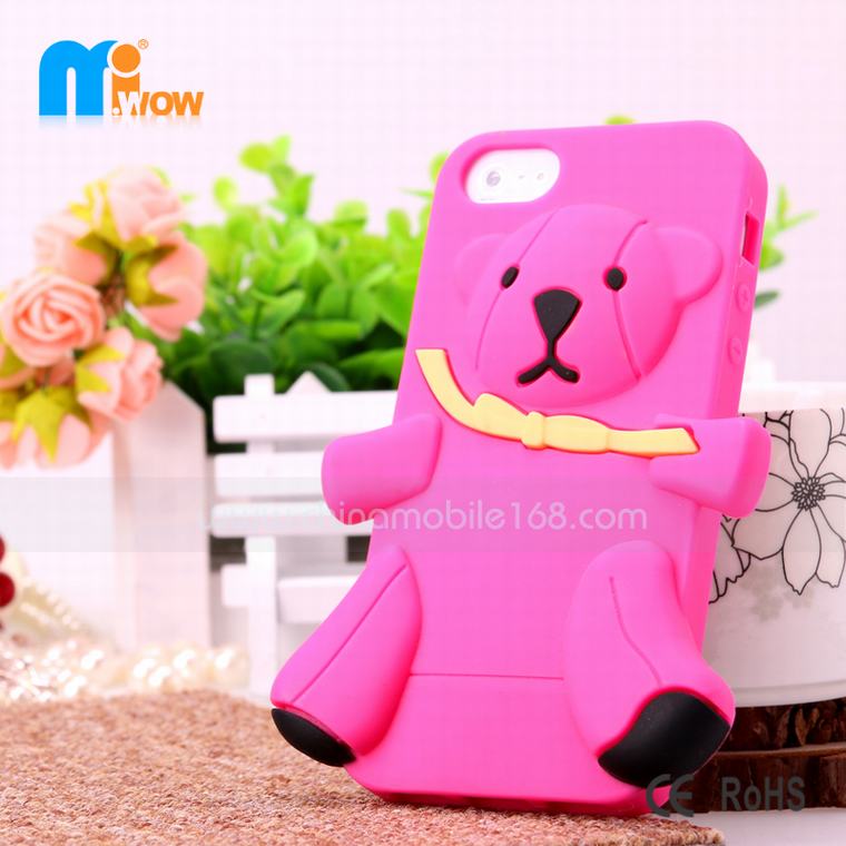 iphone 5 3D cartoon silicone phones cases