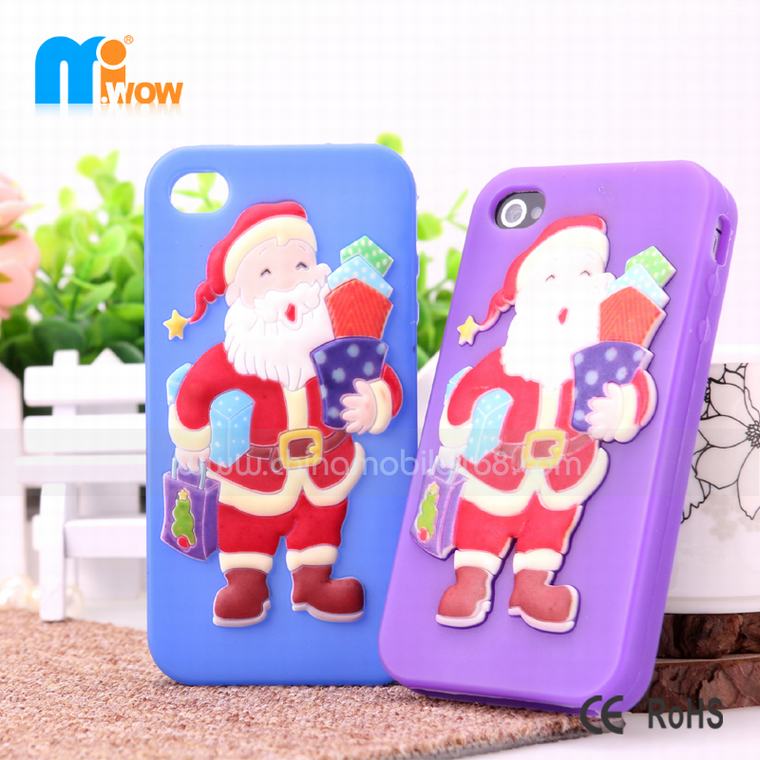 iphone 4 3D cartoon silicone smartphone case