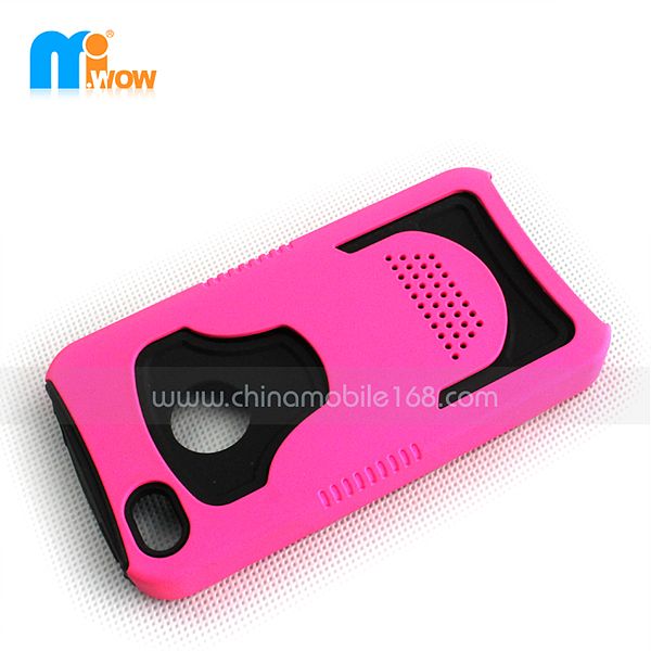 pc+silicone case for iphone4