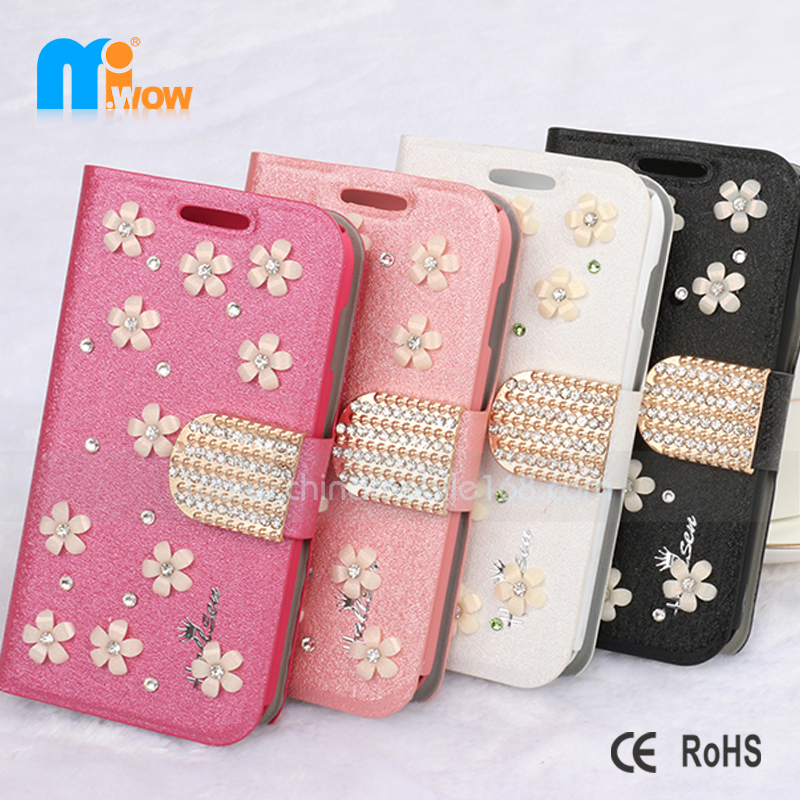 iphone 4G/4S diamond leather case
