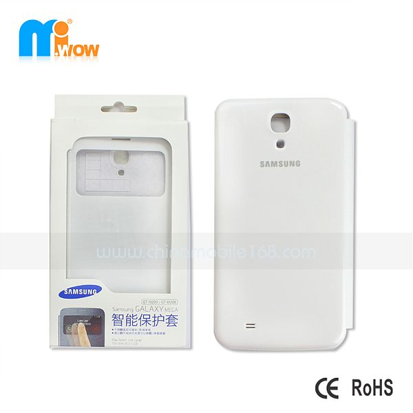 leather flip cover for Samsung GALAXY MEGA I9200