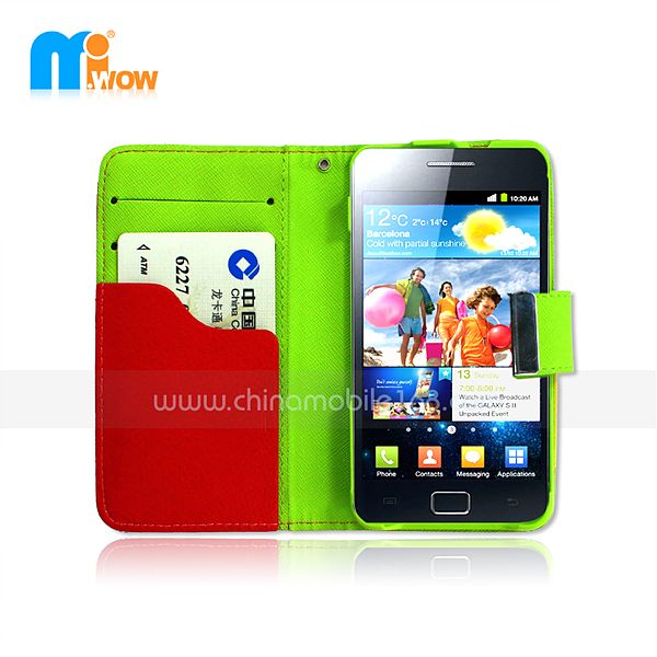 pc+pu flip cover for Samsung i9100