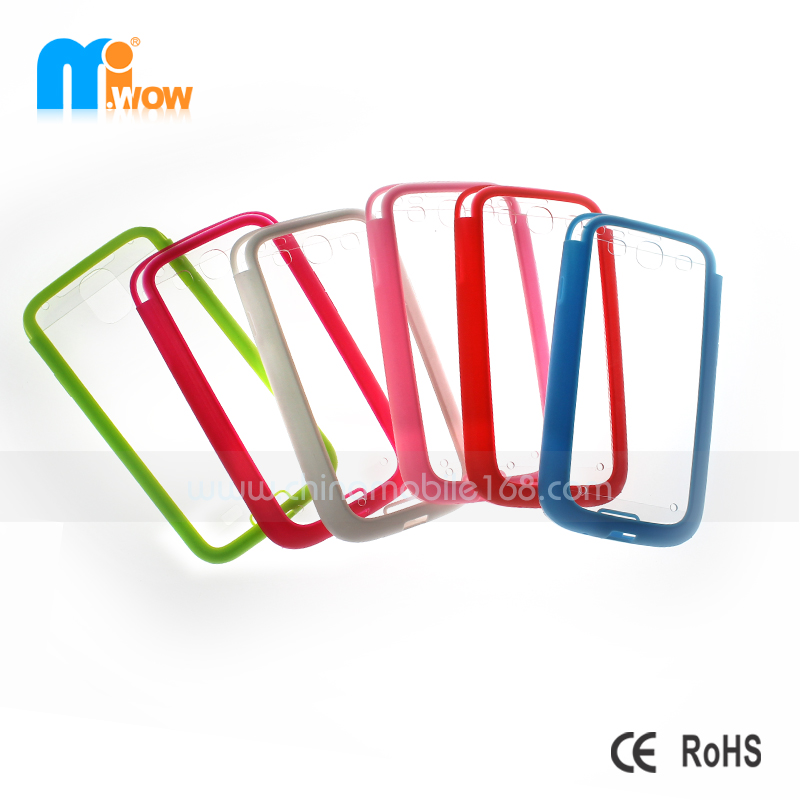 Transparent PC mobile phone case for samsung s3