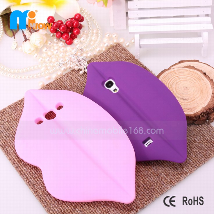 S4 mini 3D Lips silicon phone case samsung phone covers