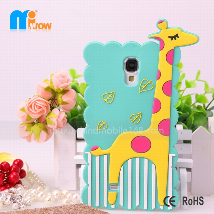 3D giraffe silicon cases samsung galaxy S4 smartphone accessories