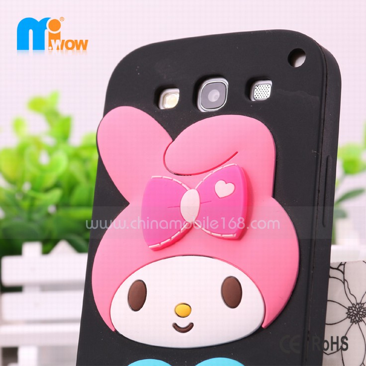 3D silicone cases samsung phone accessories black