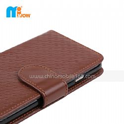 Miwow Brand PU Flip Wallet Leather Case for iphone 6 - Brown