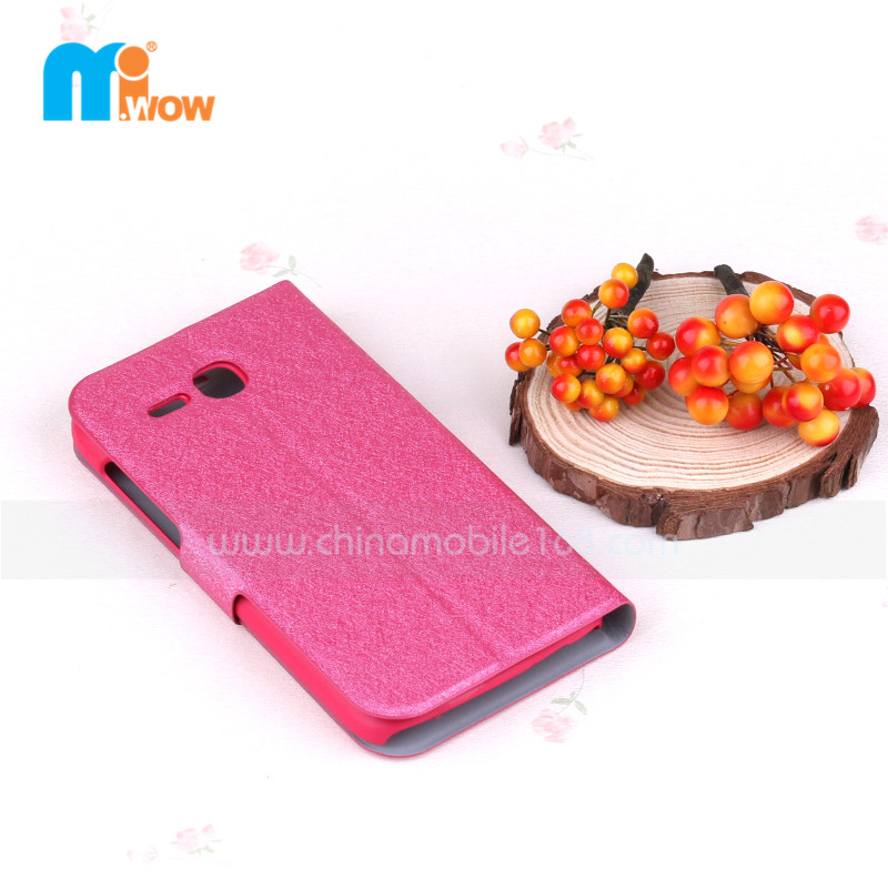 Funda de PC+PU flip cover para Huawei Y600