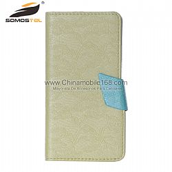 Wholesale Hit Color Design PU Leather Flip Phone Case For Smartphones With Card Slot
