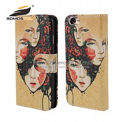 2 in 1 leather flip cover with separable slot phone case for samsung