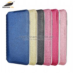 Wholesale glittering powder flip cover case for Samsung S8/note8 case