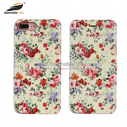 Mayoreo flip cover PU con dibujo relivio 3D y imám para Iphone 7P/8P