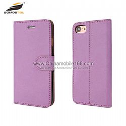 Elegante estuche de cuero  puro color con ranura para tarjeta para Iphone8/X/XS