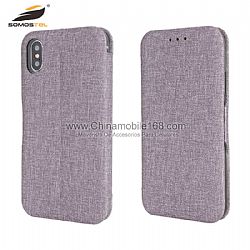 Luxury magnetic cotton cloth stand case for Samsung S8/S9