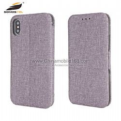 Estuche de lujo de tela de algodón magnético para Samsung S8/S9