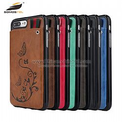 Funda 2 en 1 de PU de alivio con ranura para tarjeta para Samsung A3/A5