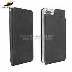 Wholesale solid color flip PU leather case with wallet for LG K4/Q7