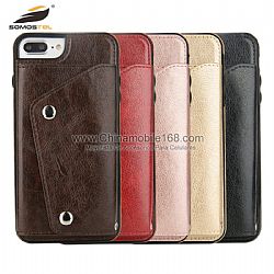 For Iphone/Samsung flip cover in PU with beveled edge and wallet