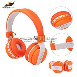 Fashion Bluetooth Headphone with Micro SD Slots + FM