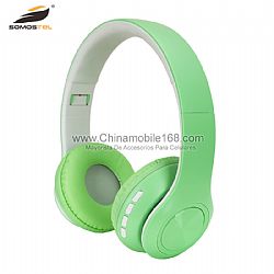 Macaron Stereo Wireless Headphones With Adjustable Headband