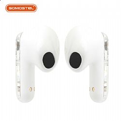 Auriculares Bluetooth BT inalámbricos para juegos V5.3 con pantalla digital de diseño transparente