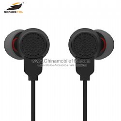High quality black in-ear headphones bult-in mic