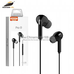 Audifonos sonido estéreo pro 3 para iPhone/Xiaomi earbuds