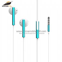 Wholesale 3.5mm metal earphone for HUAWEI