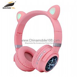 Auriculares inalámbricos HZ-BT630 Cat Ear LED Light Up plegables con micrófono