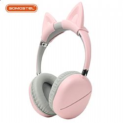 Cat Ear Wlreiess BT headset with LED light