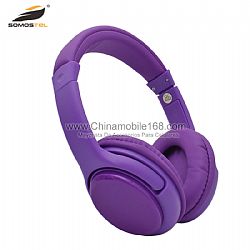 Stylish foldable wireless bluetooth headphone with sleek streamlined design