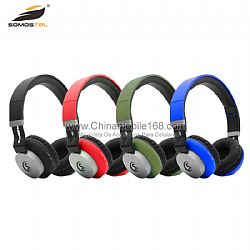 New design adjustable bluetooth headphone support TF card