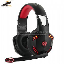 Auriculares para juegos PS4 con luz LED con micrófono compatible con PC/Mac/Nintendo Switch