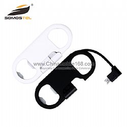 Micro USB cable de carga de sincronización de datos con abrebotellas para Samsung para iPhone