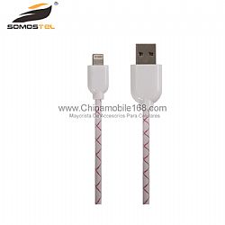 Nylon weave V8 data cable wholesale Christmas special season