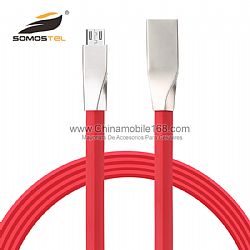 2016 Newest Zinc Alloy Micro USB Data Cable Sync charger cable For iPhone 6 6s Plus 5s wholesale