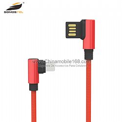 High quality double side USB port data cable for Iphone charger