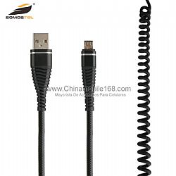 Flexible and stretching resistance nylon braided usb data cord